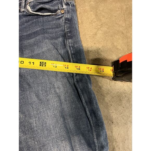 Mother Jeans Womens 28 Long Blue Flare Cruiser Dark Wash Partners Under Cover - Picture 16 of 16